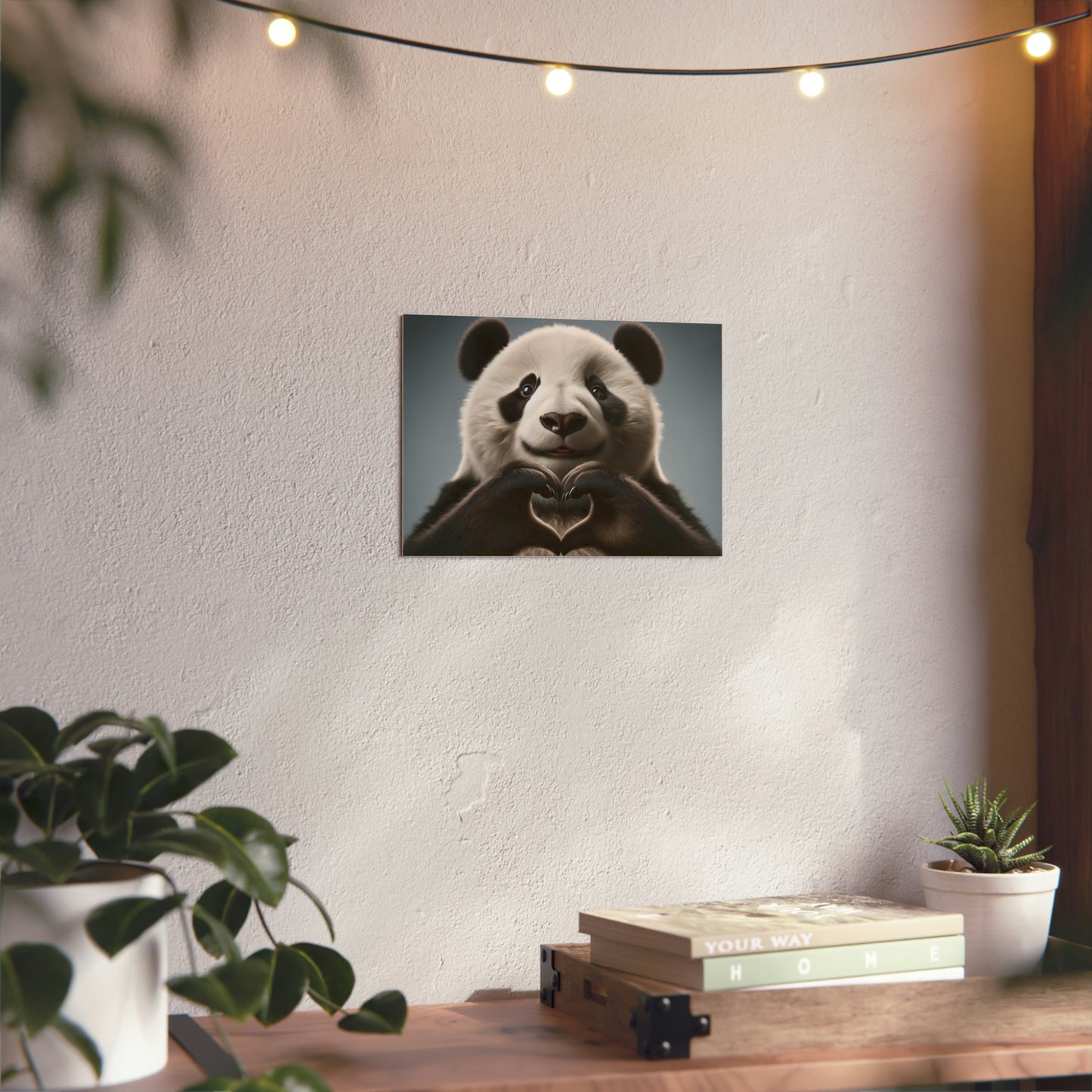 Panda's Gentle Love - Aluminum Composite Panel