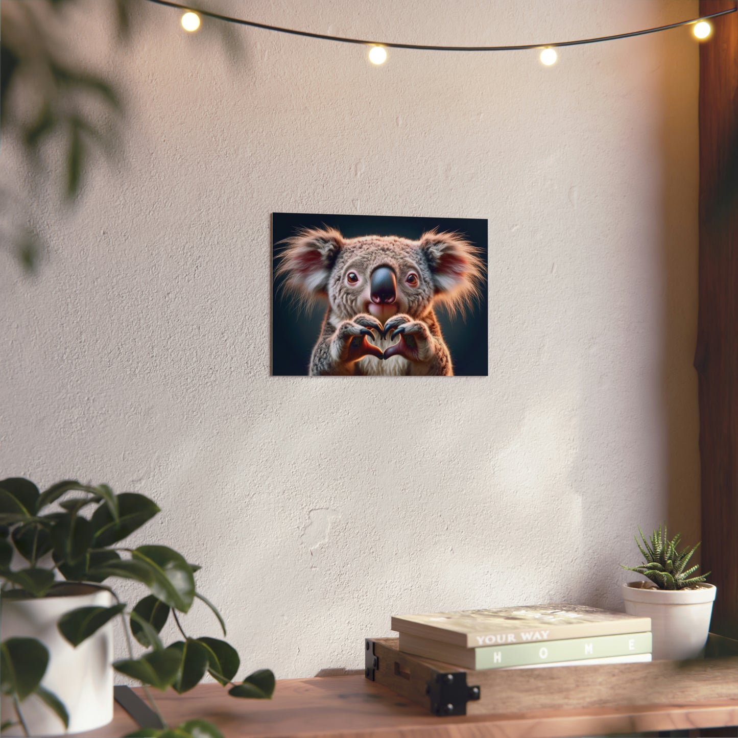Koala's Heartfelt Charm - Aluminum Composite Panel