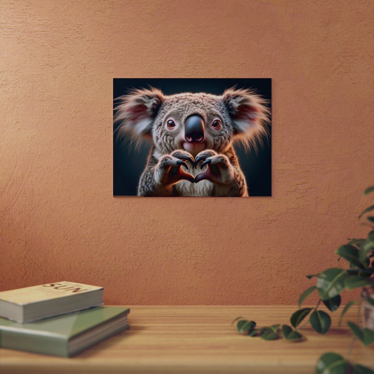 Koala's Heartfelt Charm - Aluminum Composite Panel