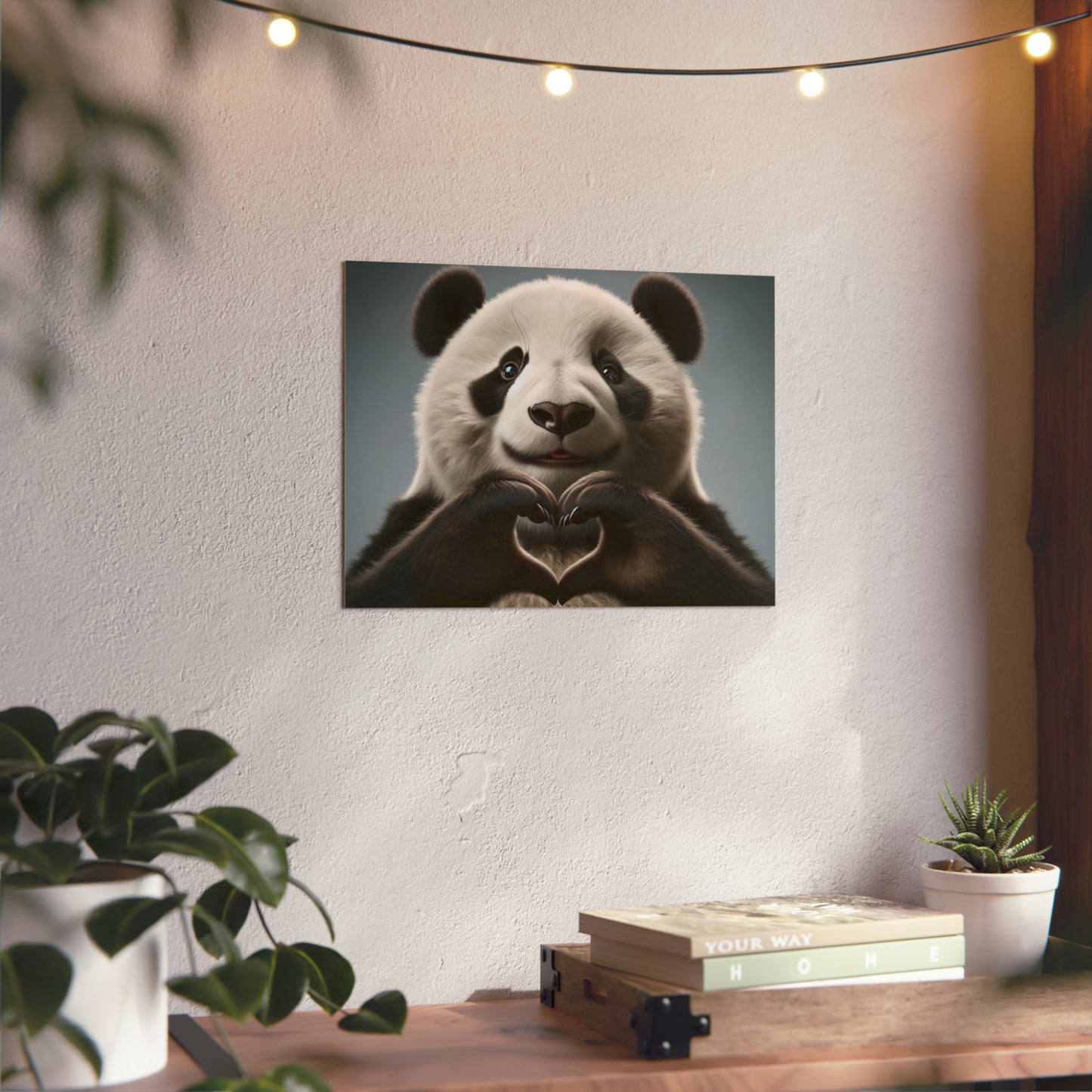 Panda's Gentle Love - Aluminum Composite Panel