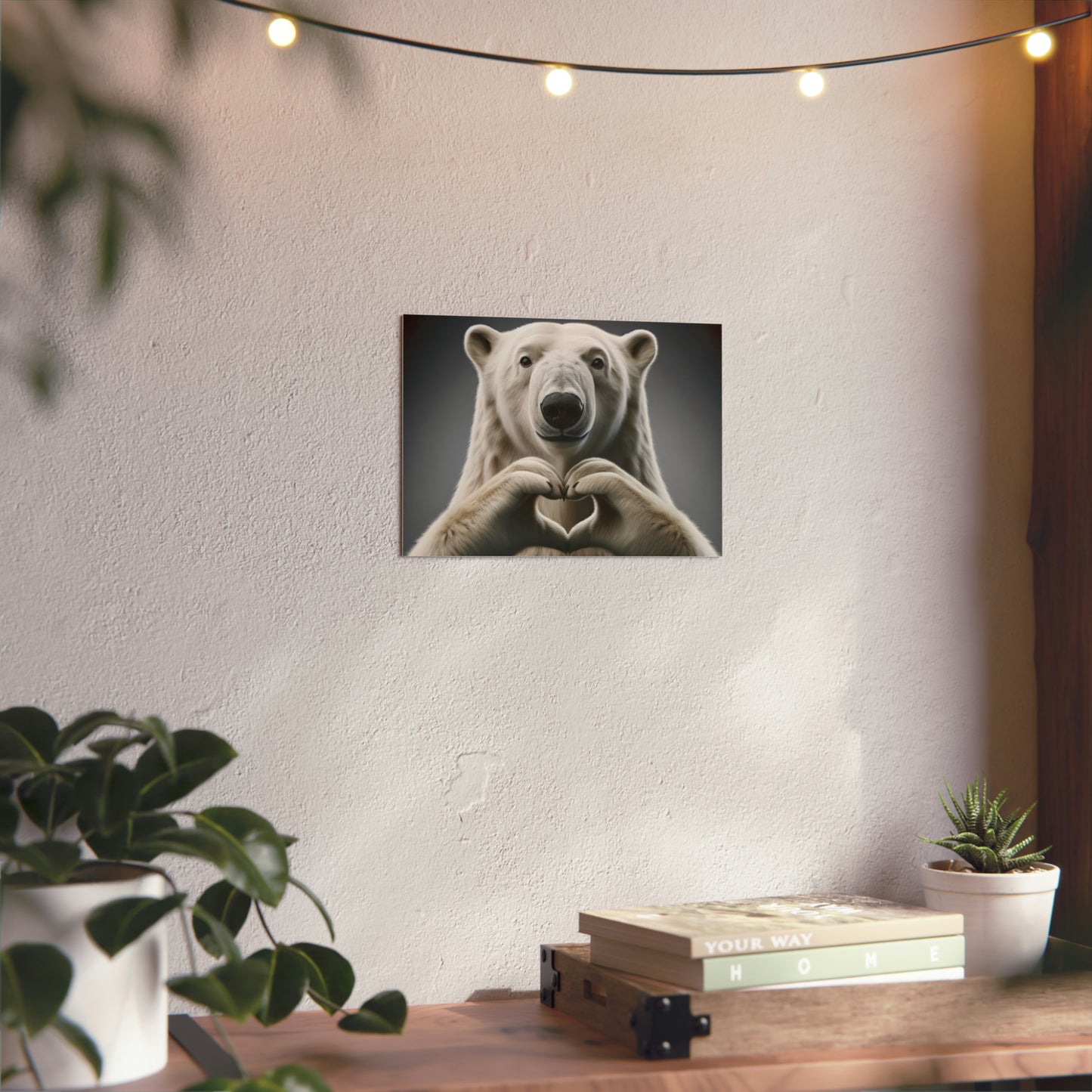 Polar Bear's Arctic Love - Aluminum Composite Panel