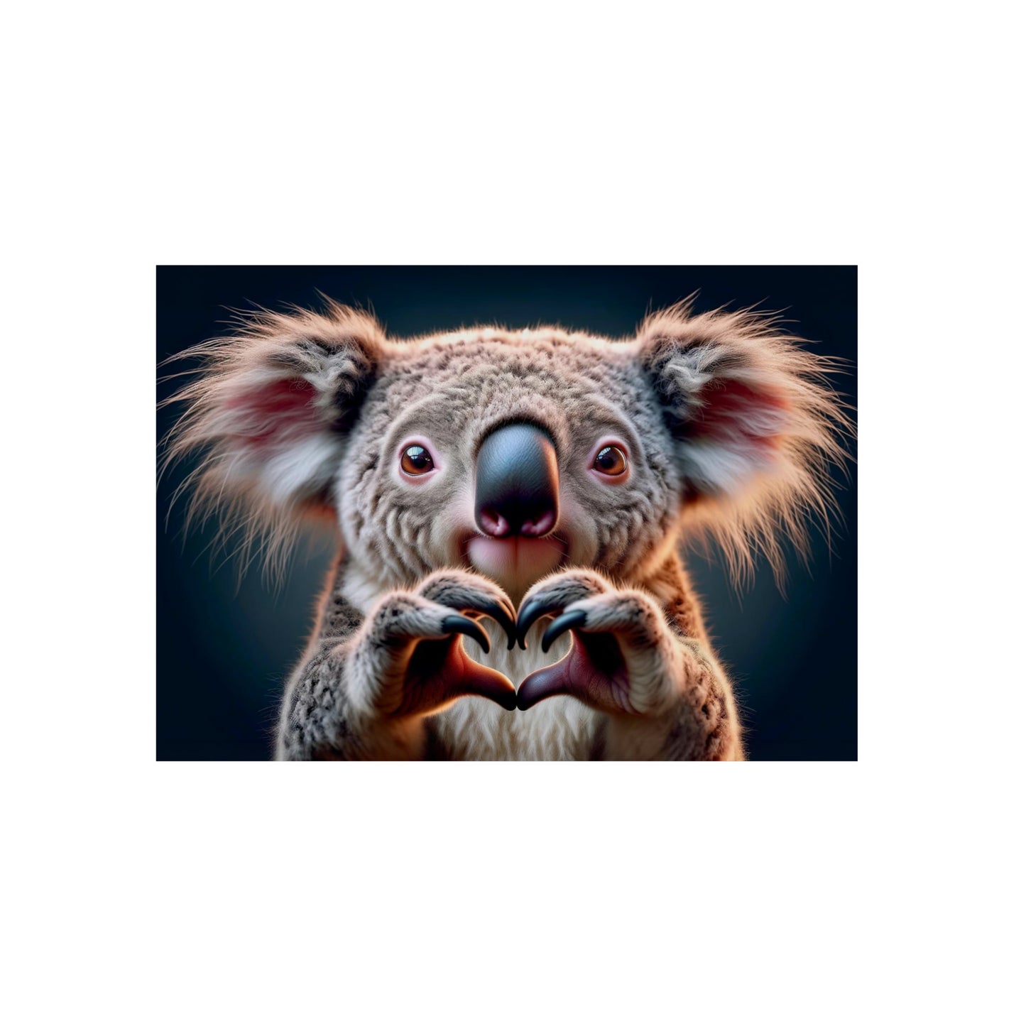 Koala's Heartfelt Charm - Aluminum Composite Panel