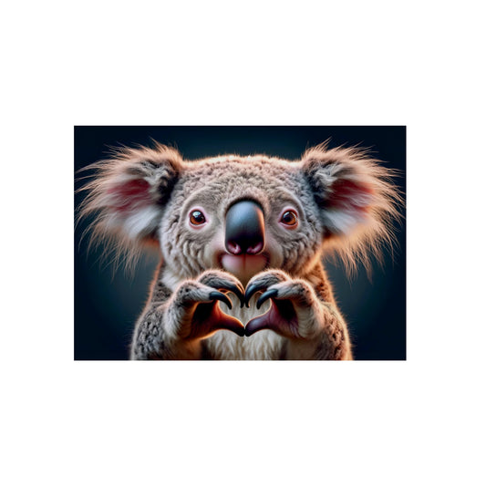 Koala's Heartfelt Charm - Aluminum Composite Panel