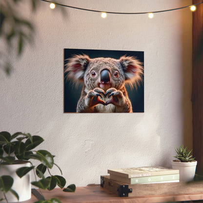 Koala's Heartfelt Charm - Aluminum Composite Panel