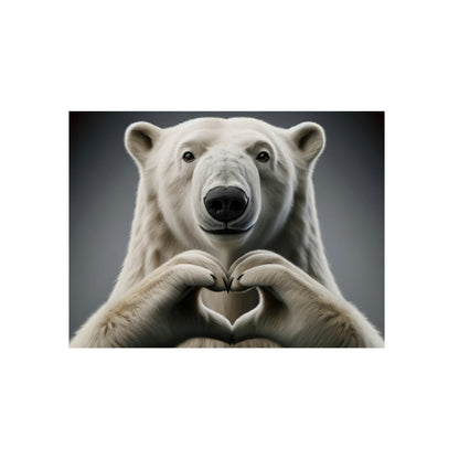 Polar Bear's Arctic Love - Aluminum Composite Panel