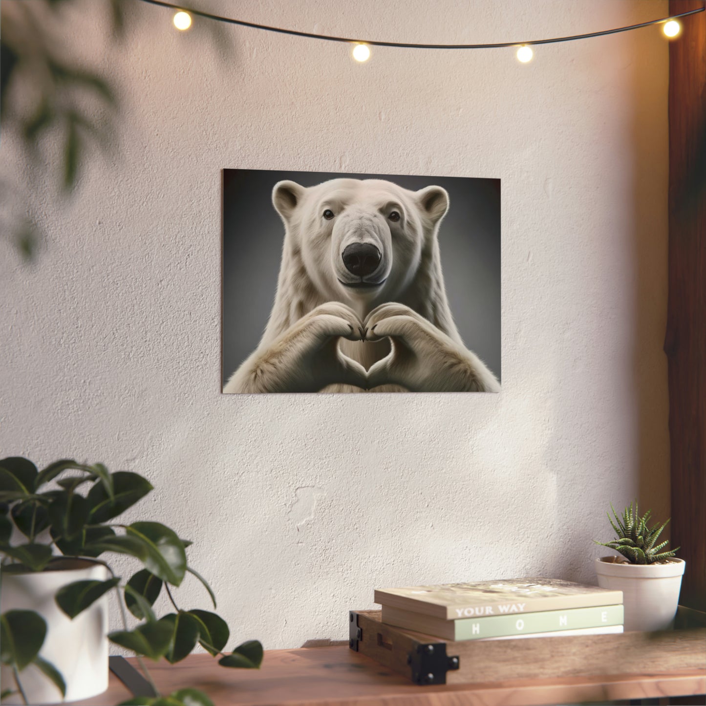 Polar Bear's Arctic Love - Aluminum Composite Panel