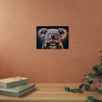 Koala's Heartfelt Charm - Aluminum Composite Panel