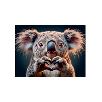 Koala's Heartfelt Charm - Aluminum Composite Panel