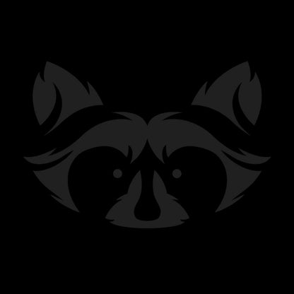 Muted Black Hoodie - Raccoon Collection