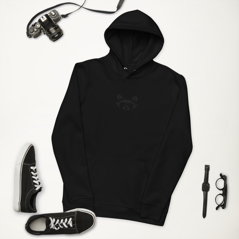Muted Black Hoodie - Raccoon Collection