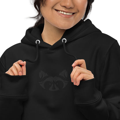 Muted Black Hoodie - Raccoon Collection
